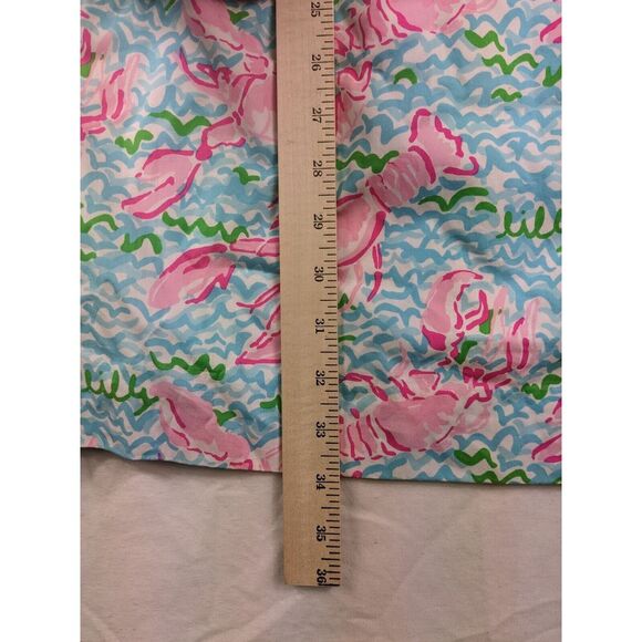 LILLY PULITZER Size 6 Lobstah Roll Dress "Delia"Lace Up Lobster Print Womens Nwt - Picture 8 of 11